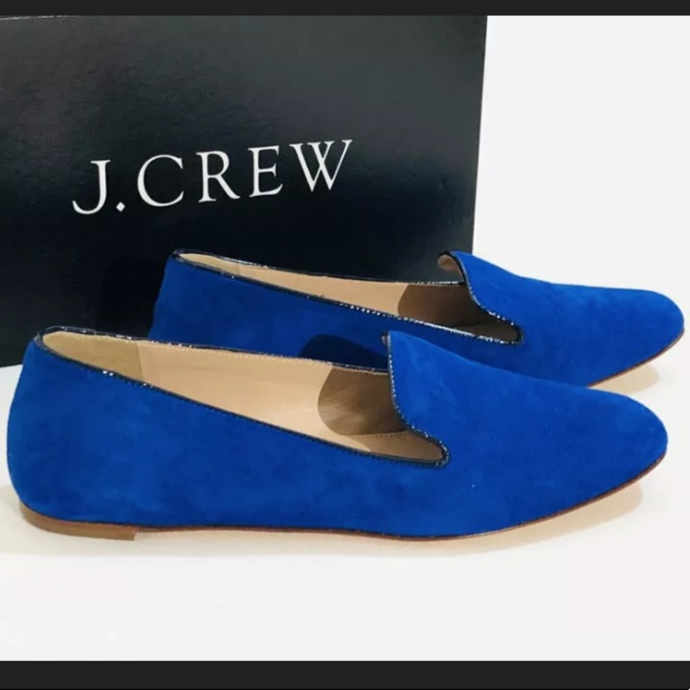 J Crew Blue Suede Darby
